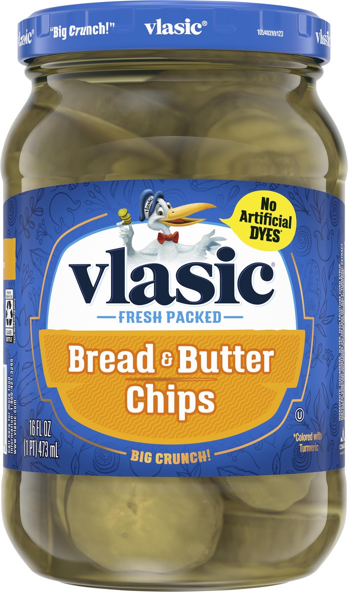 slide 4 of 5, Vlasic Bread and Butter Pickle Chips, Keto Friendly, 16 fl. oz., 16 fl oz