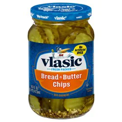Vlasic Bread and Butter Pickle Chips, Keto Friendly, 16 fl. oz.