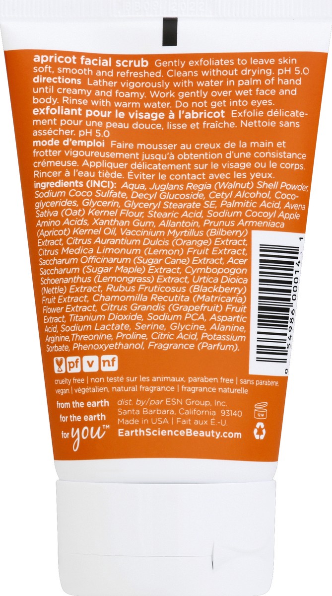 slide 6 of 9, Earth Science Apricot Gentle Facial Scrub, 4 oz