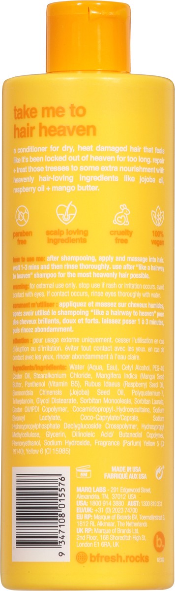 slide 3 of 14, B. Fresh Like a Hairway to Heaven Ultra Nourishing Sweet Mango Conditioner 12 fl oz, 12 fl oz