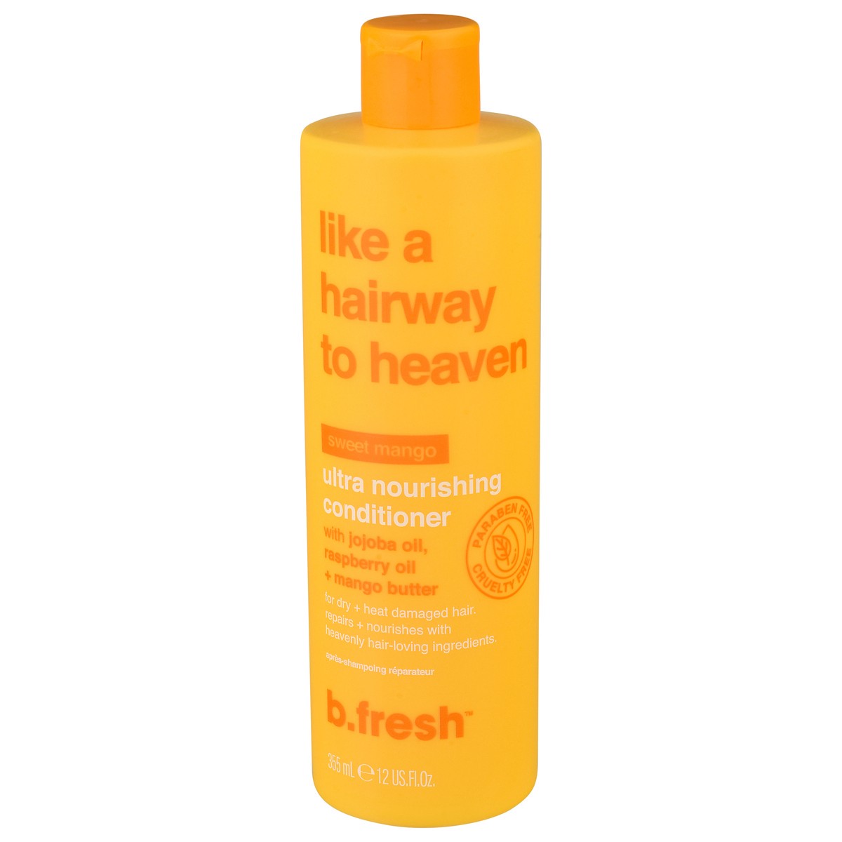 slide 1 of 14, B. Fresh Like a Hairway to Heaven Ultra Nourishing Sweet Mango Conditioner 12 fl oz, 12 fl oz