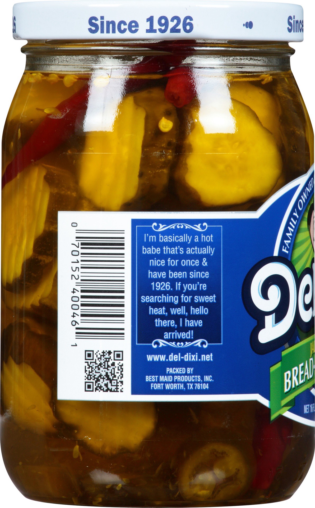 slide 5 of 5, Del-Dixi Del Dixi Jalapeno Bread-N-Butters, 16 oz