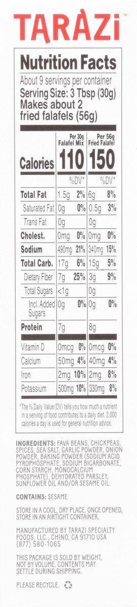 slide 2 of 14, Tarazi Falafel Mix 10 oz, 10 oz