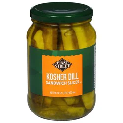 First Street Kosher Pickles Sandwich Slices