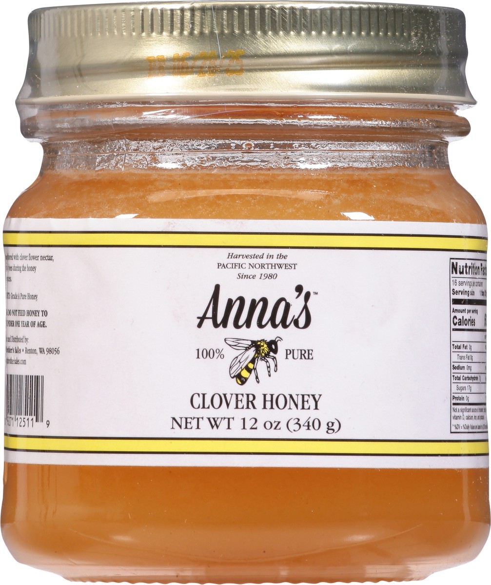 slide 5 of 14, Anna's Clover Honey 12 oz, 12 oz