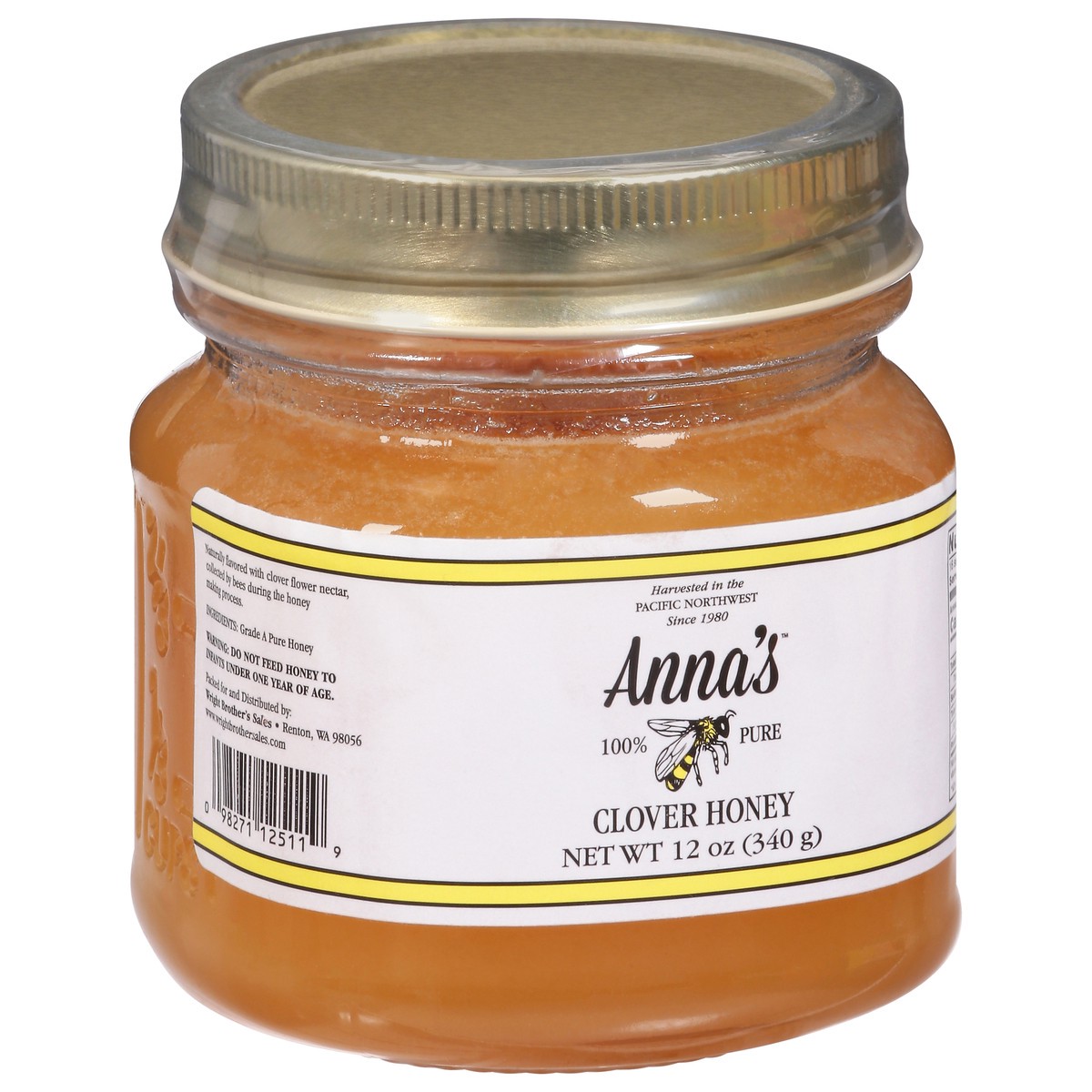 slide 9 of 14, Anna's Clover Honey 12 oz, 12 oz