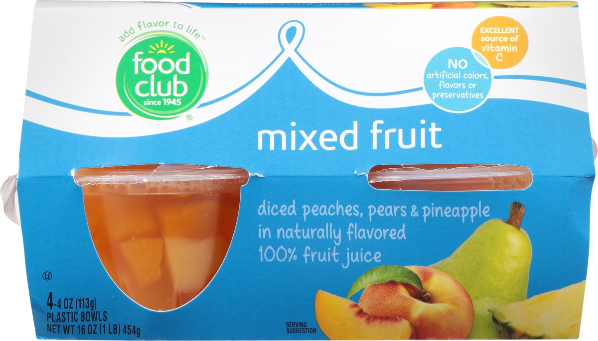 slide 13 of 14, Food Club Mixed Fruit 4ea, 4 ct