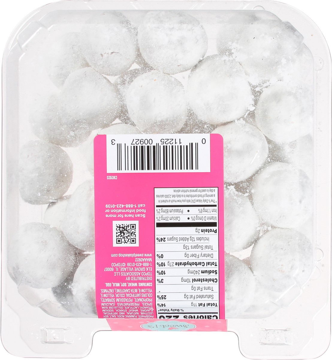 slide 2 of 9, Sweet P's Bake Shop Powdered Donut Holes 14 oz, 