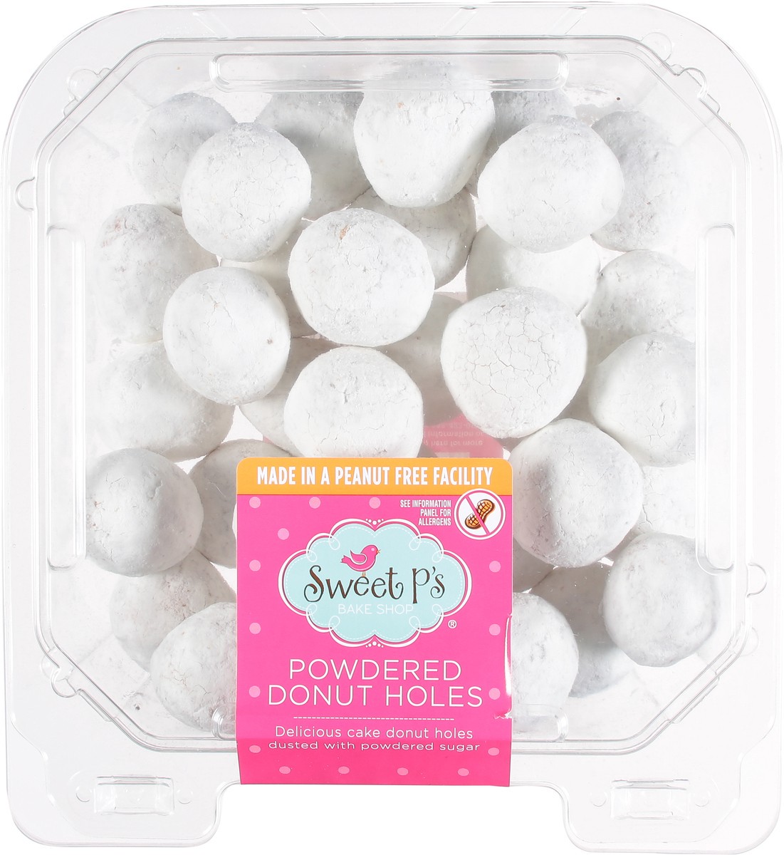 slide 8 of 9, Sweet P's Bake Shop Powdered Donut Holes 14 oz, 