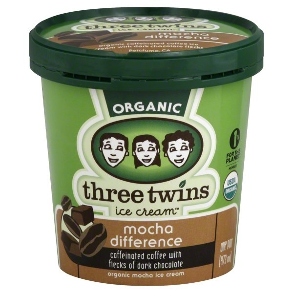 slide 1 of 1, Three Twins Mocha Difference Ice Cream, 1 pint