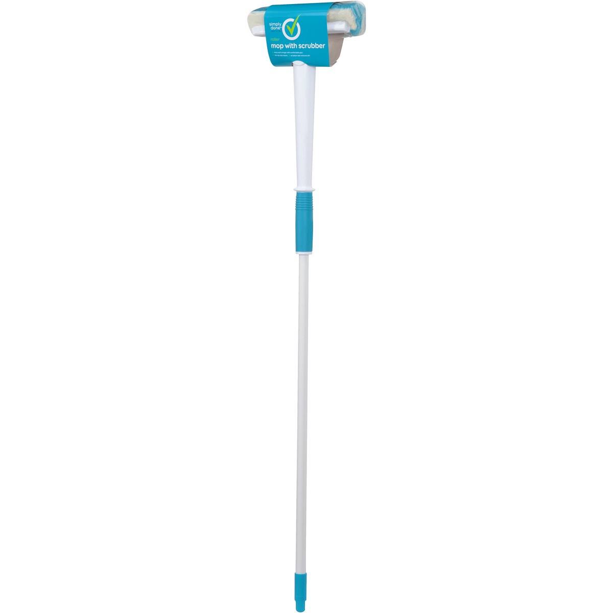 slide 3 of 8, Simply Done Roller Mop with Scrubber, 1 ct