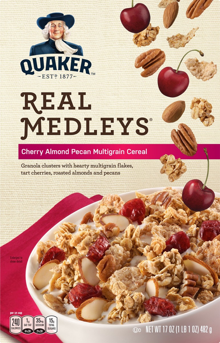 slide 5 of 6, Quaker Cereal 17 oz, 17 oz