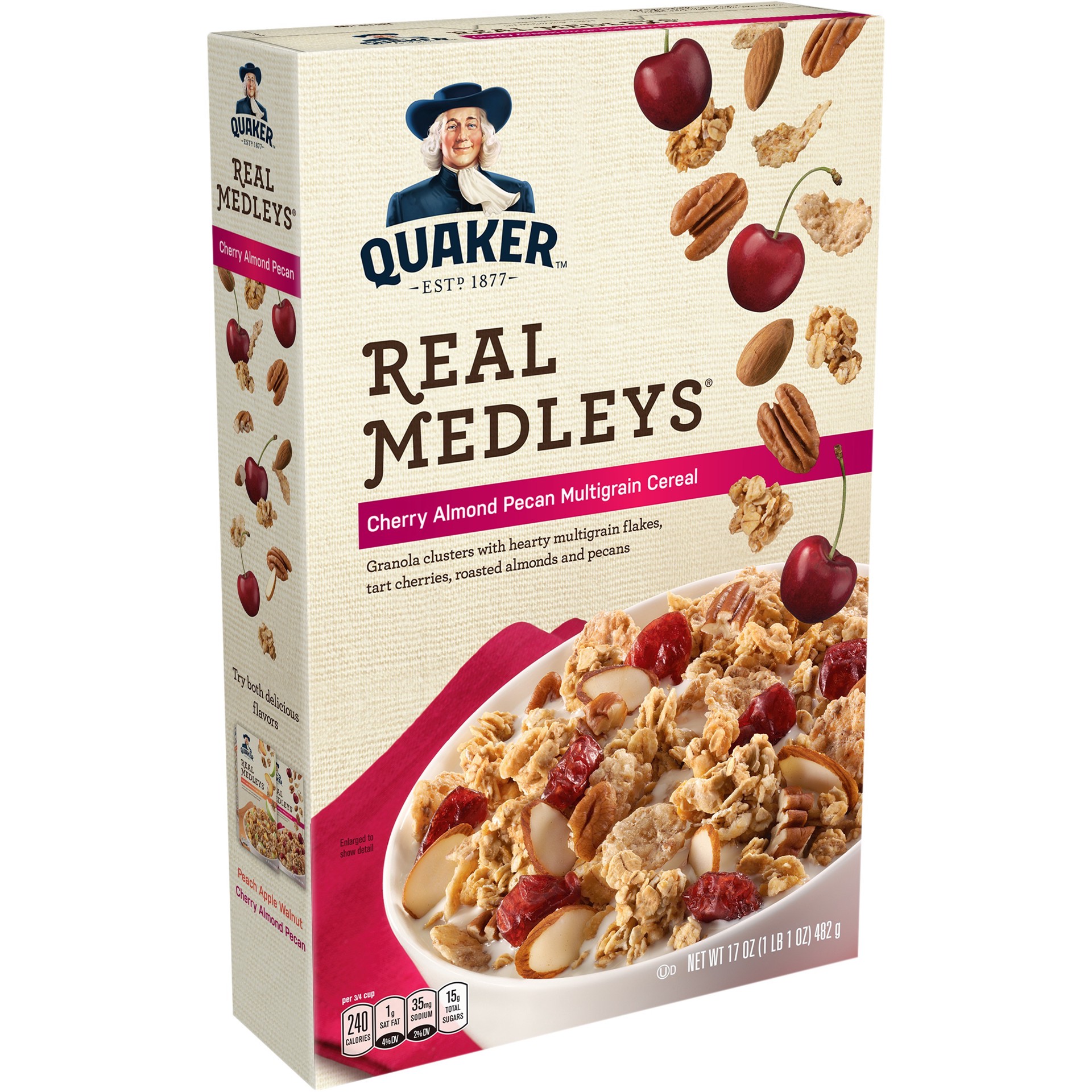 slide 1 of 6, Quaker Cereal 17 oz, 17 oz