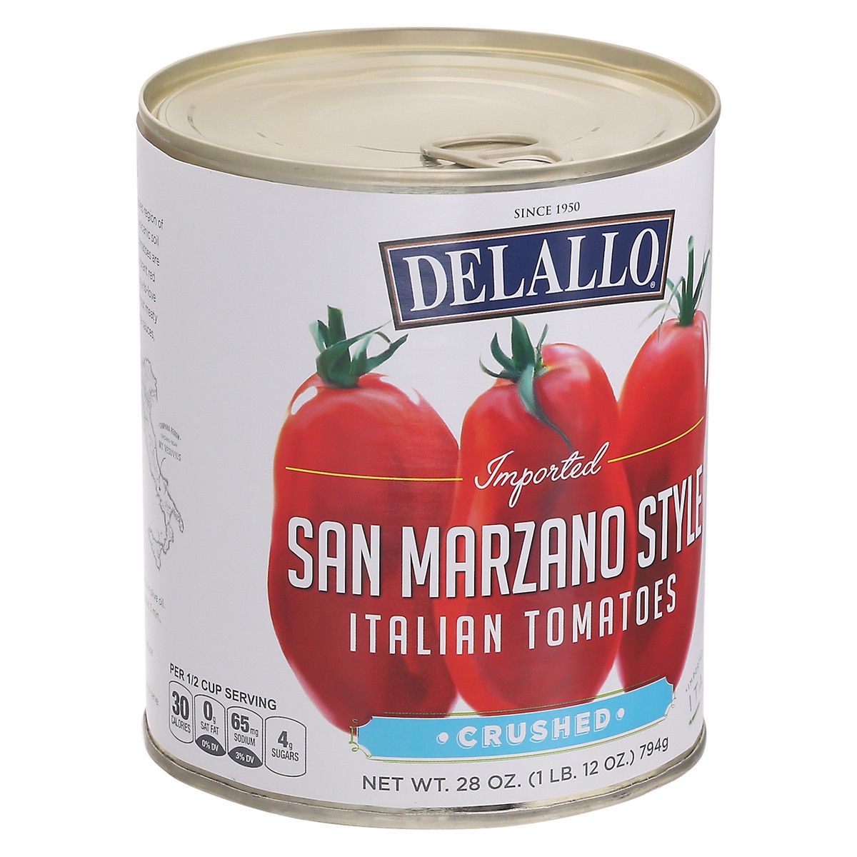 slide 3 of 9, Delallo Crushed San Marzano Style Italian Tomatoes 28 oz, 28 oz