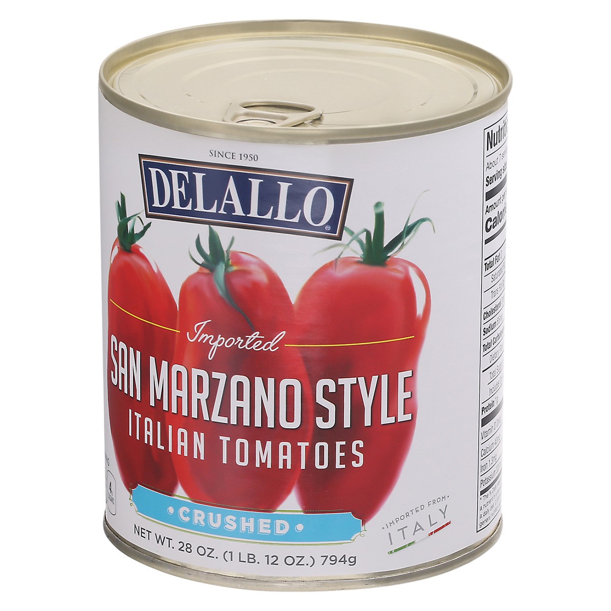 slide 8 of 9, Delallo Crushed San Marzano Style Italian Tomatoes 28 oz, 28 oz