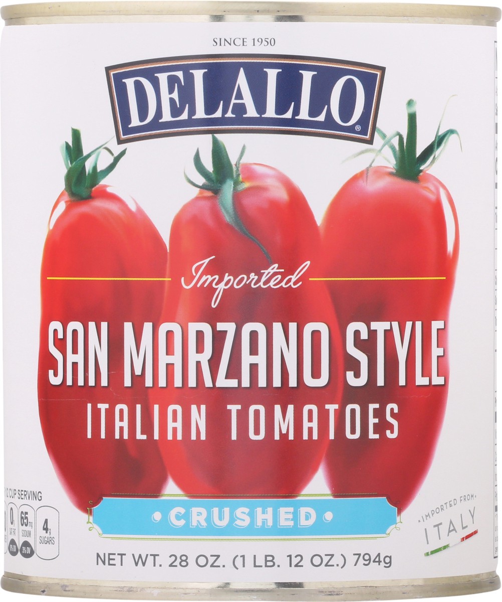 slide 9 of 9, Delallo Crushed San Marzano Style Italian Tomatoes 28 oz, 28 oz