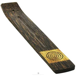 Windrose Swirl Palmwood Incense Holder
