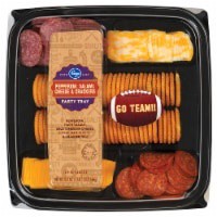 slide 1 of 1, Kroger Pepperoni Salami Cheese & Crackers Party Tray, 23.5 oz