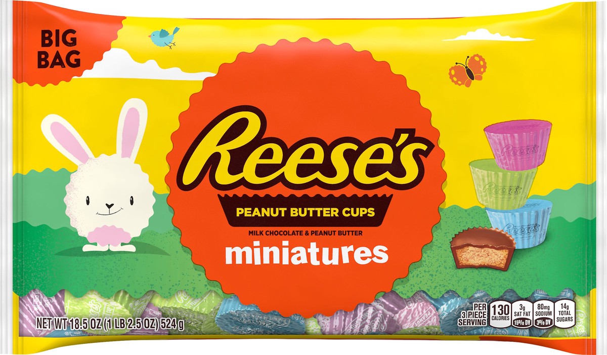 slide 4 of 6, Reese's Big Bag Miniatures Milk Chocolate & Peanut Butter Peanut Butter Cups 18.5 oz, 18.5 oz