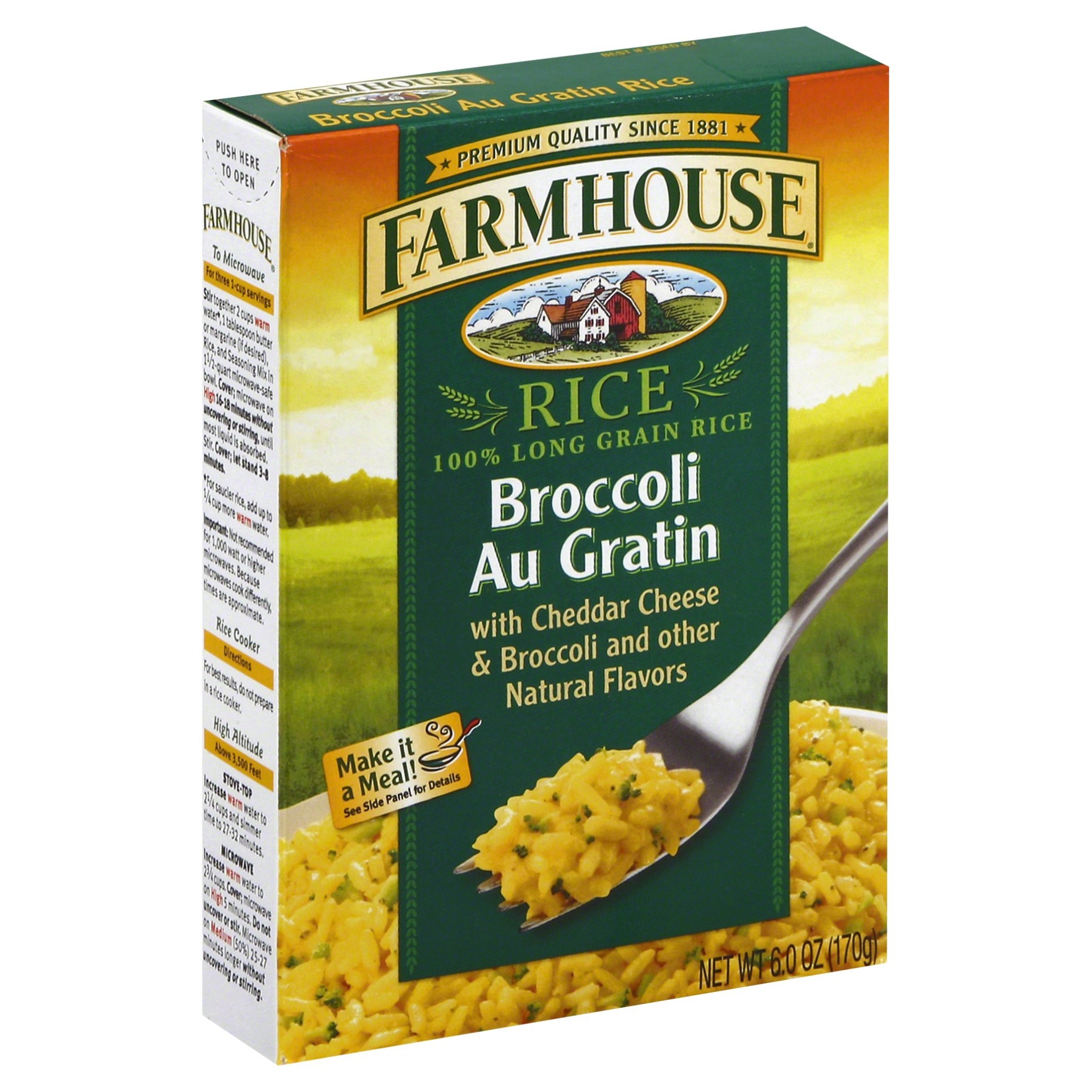 slide 1 of 1, Farmhouse Broccoli Au Gratin Rice, 6 oz