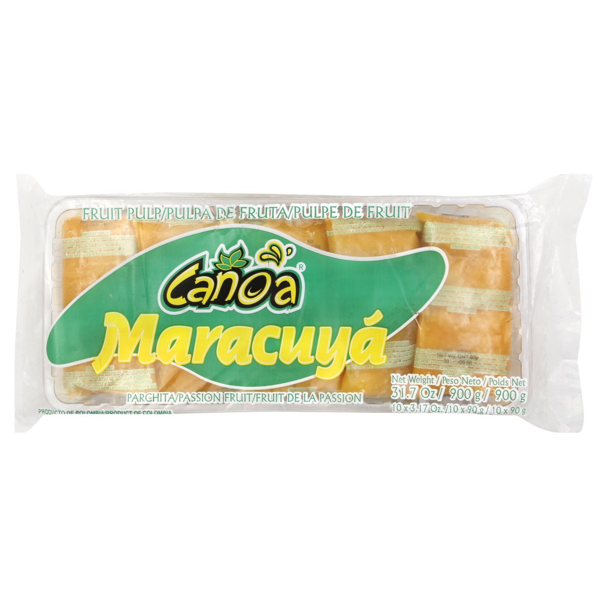 slide 4 of 5, Canoa Maracuya Passion Fruit Pulp, 31.7 oz