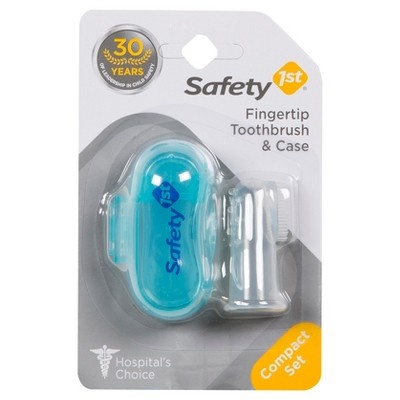 slide 1 of 2, Safety 1st Fingertip Toothbrush & Case, 1 ct
