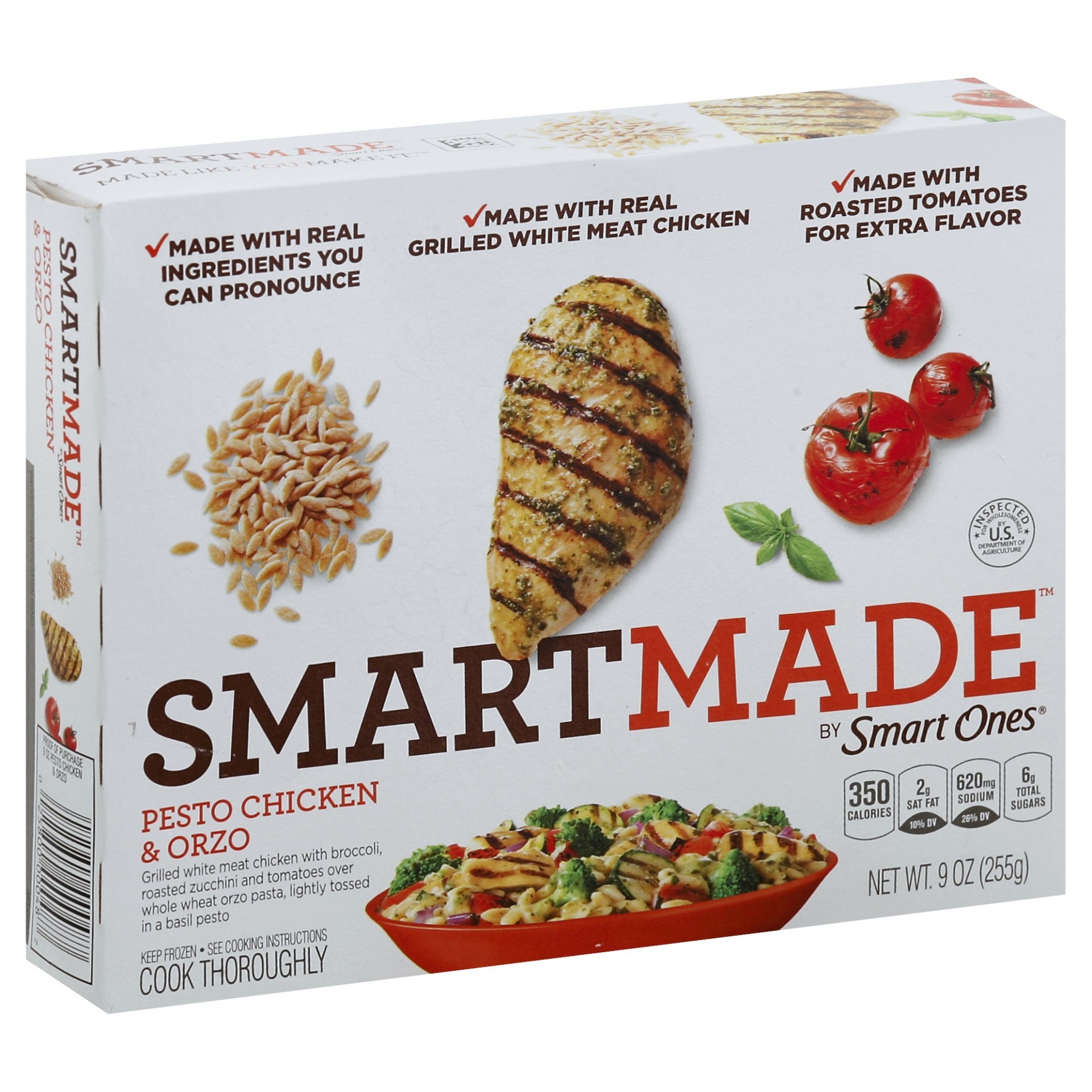 slide 1 of 8, Smart Made Pesto Chicken And Orzo, 9 oz