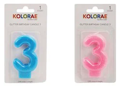 Kolorae Glitter Birthday Candle