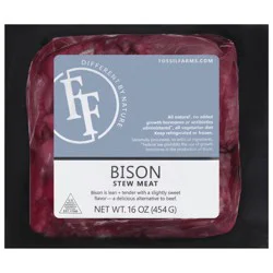 Fossil Farms Bison Stew Meat 16 oz