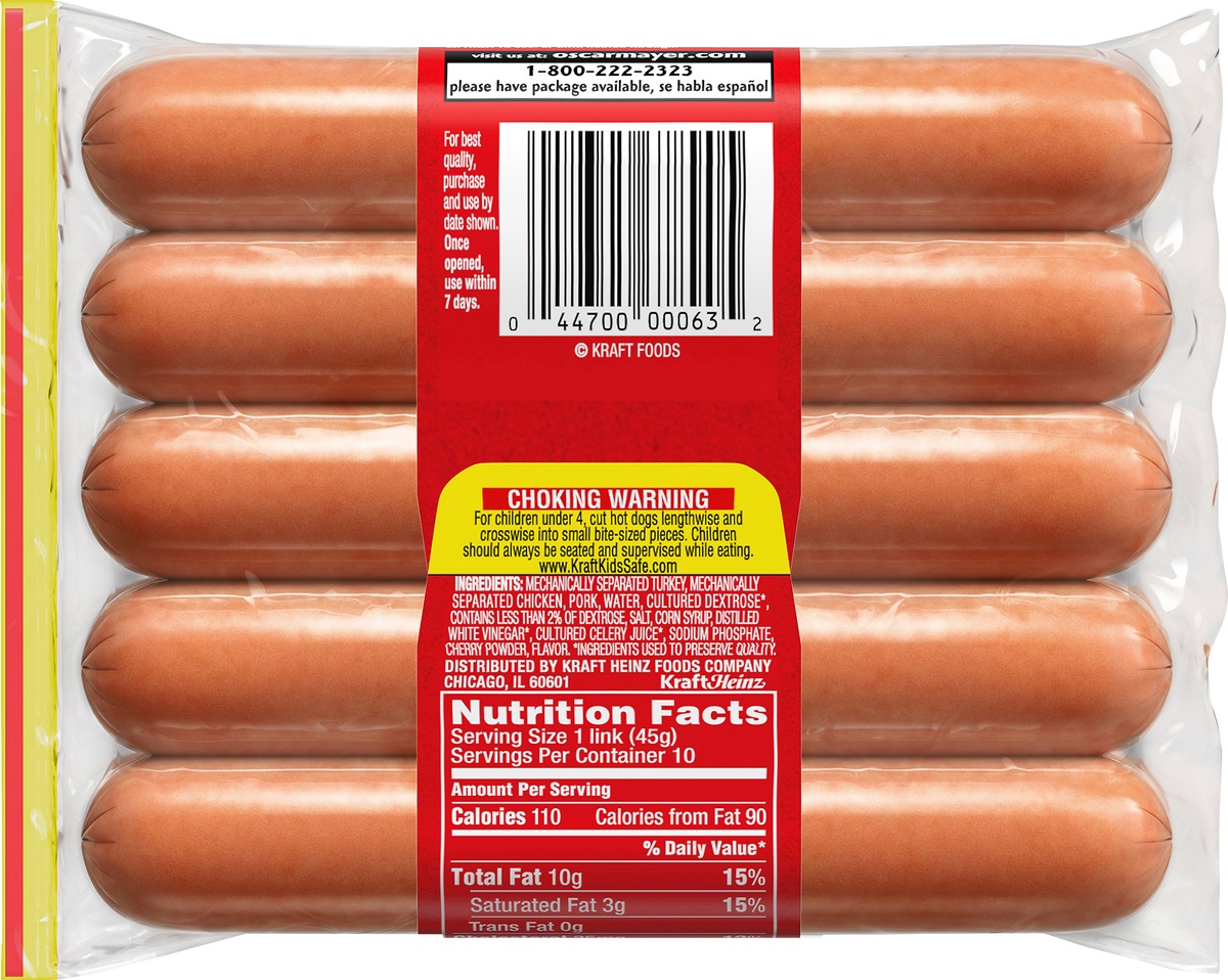 slide 10 of 10, Oscar Mayer Classic Uncured Wieners Hot Dogs Pack, 16 oz