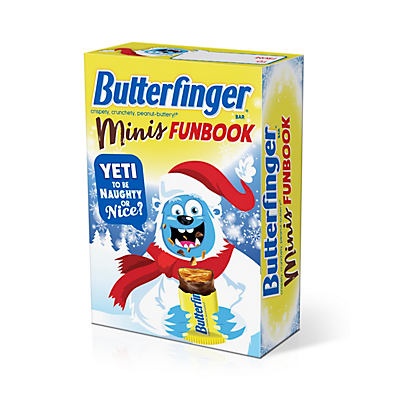 slide 1 of 1, Butterfinger Minis Holiday Funbook, 2.8 oz