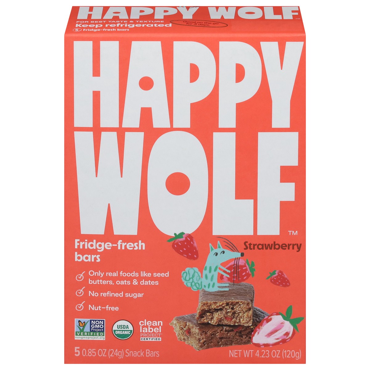 slide 2 of 4, Happy Wolf Snk Strw Snk Bar, 4.25 oz