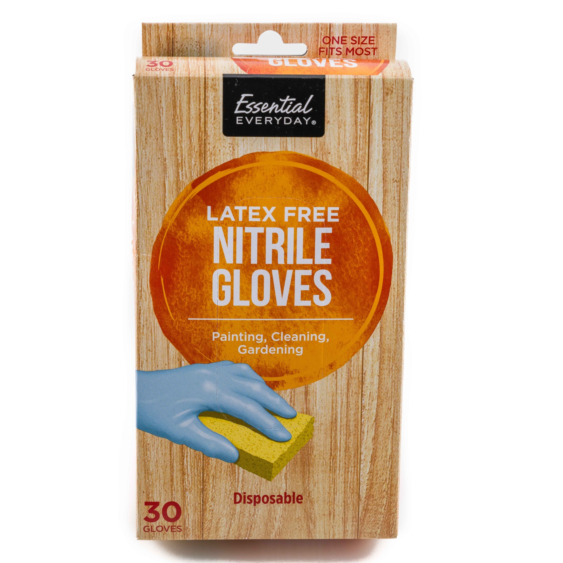 slide 1 of 1, Essential Everyday Gloves Nitrile, 30 ct