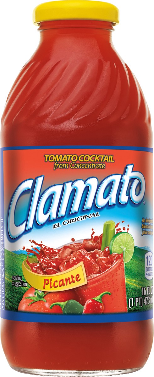 slide 7 of 7, Clamato Picante Tomato Cocktail 16 fl oz Bottle, 16 fl oz