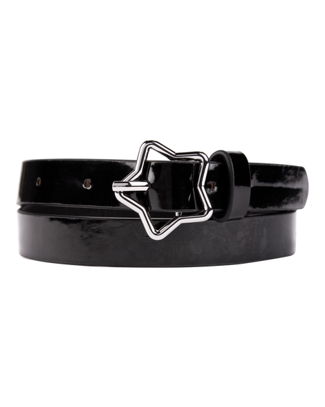 slide 1 of 1, Carter's Star Buckle Belt Black M, 1 ct