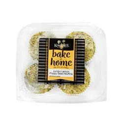 Kowalskis Bake At Home Lemon Poppyseed Muffins Jumbo