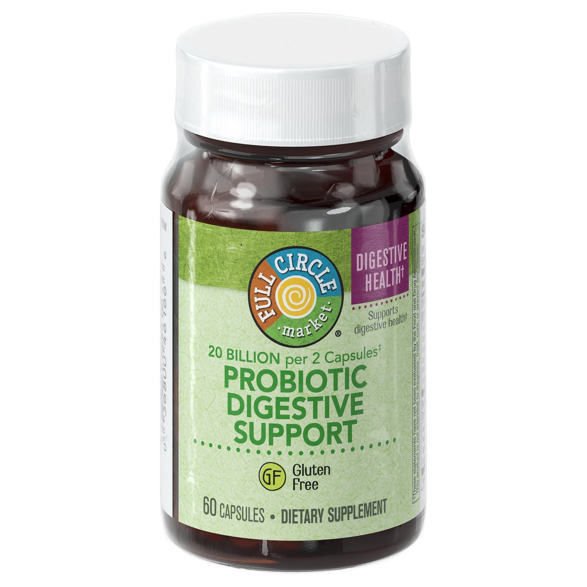 slide 2 of 4, Full Circle Probiotic W/Enzymes, Caplets-Full Circle, 60 ct