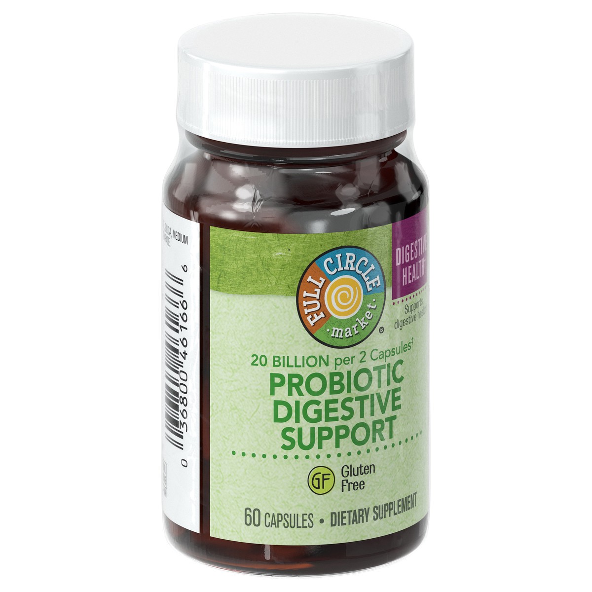 slide 4 of 4, Full Circle Probiotic W/Enzymes, Caplets-Full Circle, 60 ct