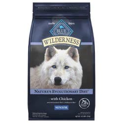 Blue Buffalo Wilderness Nature's Evolutionary Diet Senior Dry Dog Food - Chicken, 4.5 lb