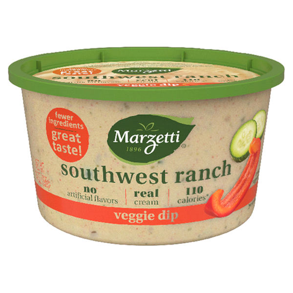 slide 1 of 1, Marzetti Southwest Ranch Veggie Dip, 14 oz