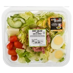 Giant Chef Salad with Ham & Turkey