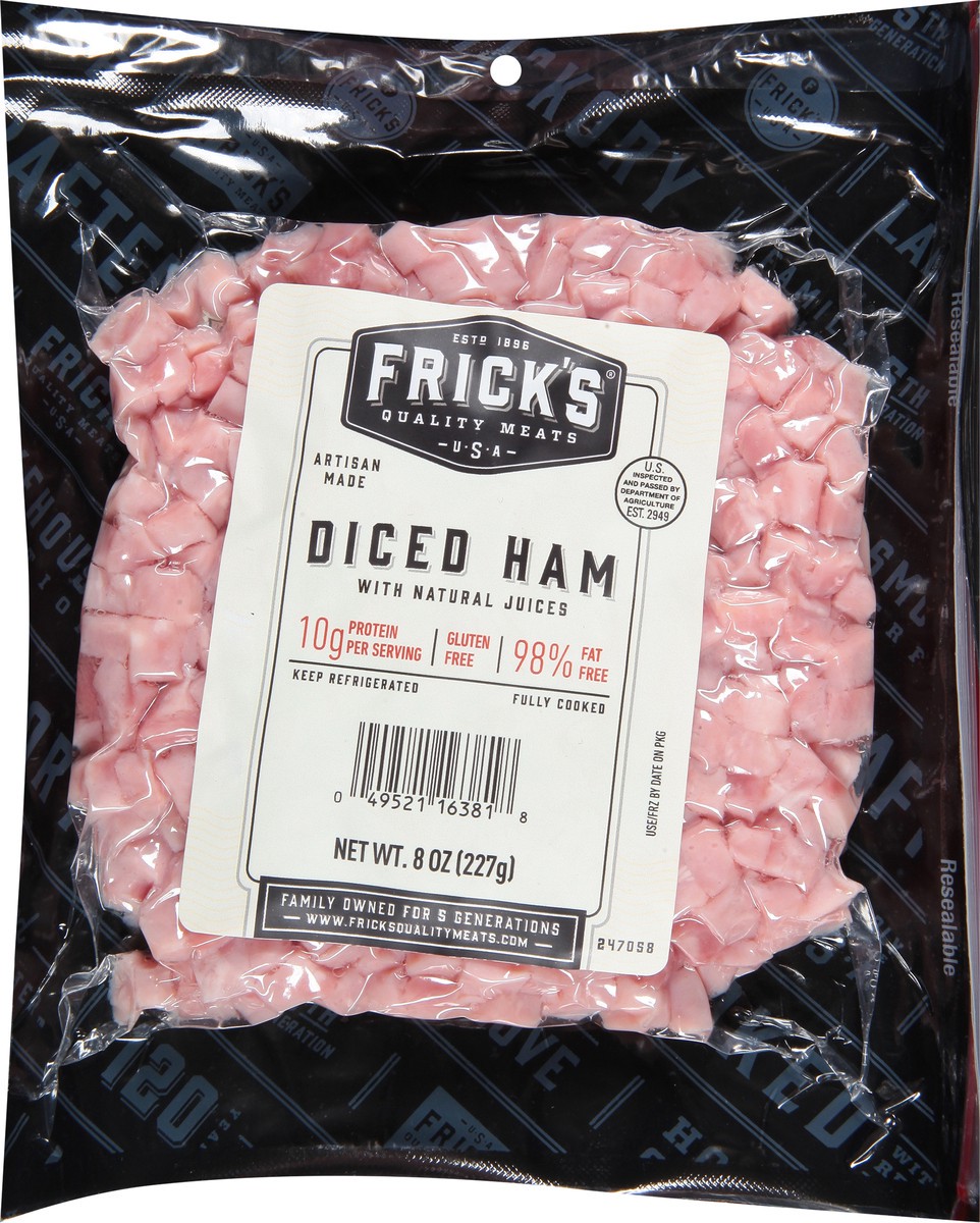 slide 5 of 12, Frick's Diced Ham with Natural Juices 8 oz, 1 ct