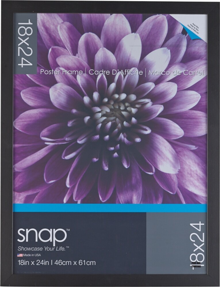 slide 1 of 1, Pinnacle Snap 18 X 24 Picture Frame - Black, 1 ct