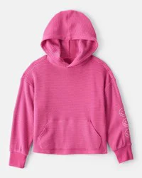 Oshkosh Girls Thermal Hooded Top - Pink Fuchsia Size 7