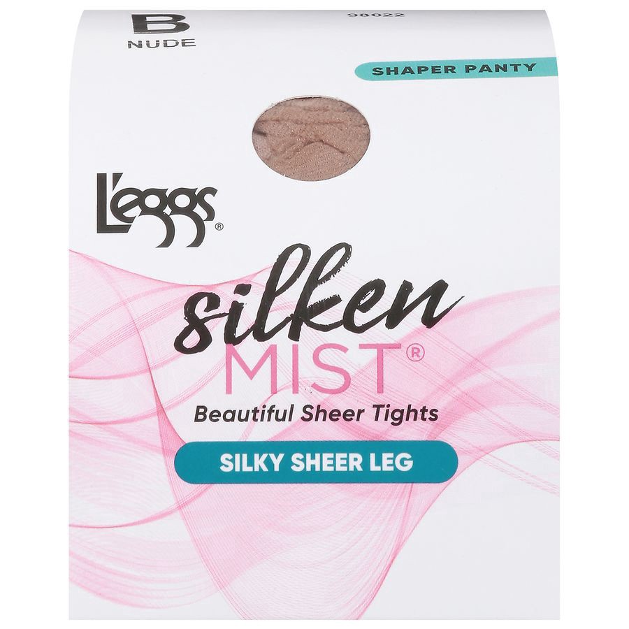 slide 1 of 1, L'eggs Silken Mist Nude B Shaper Panty Silky Sheer Leg Tights Medium 1 pr, 1 ct