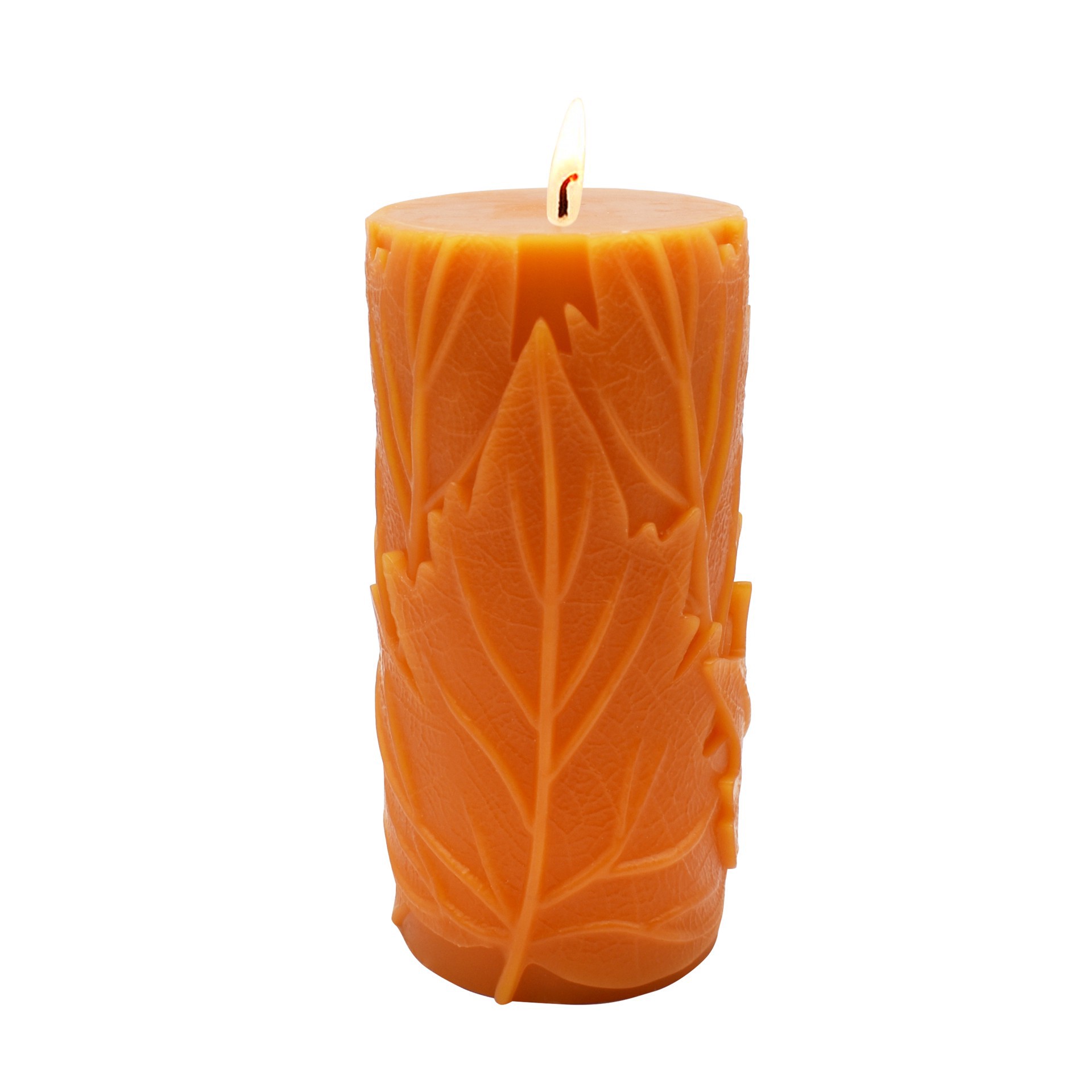 slide 2 of 2, 3" X 6" Scented Orange Maple Leaf Pillar Candle By Ashland, 3 in x 6 in