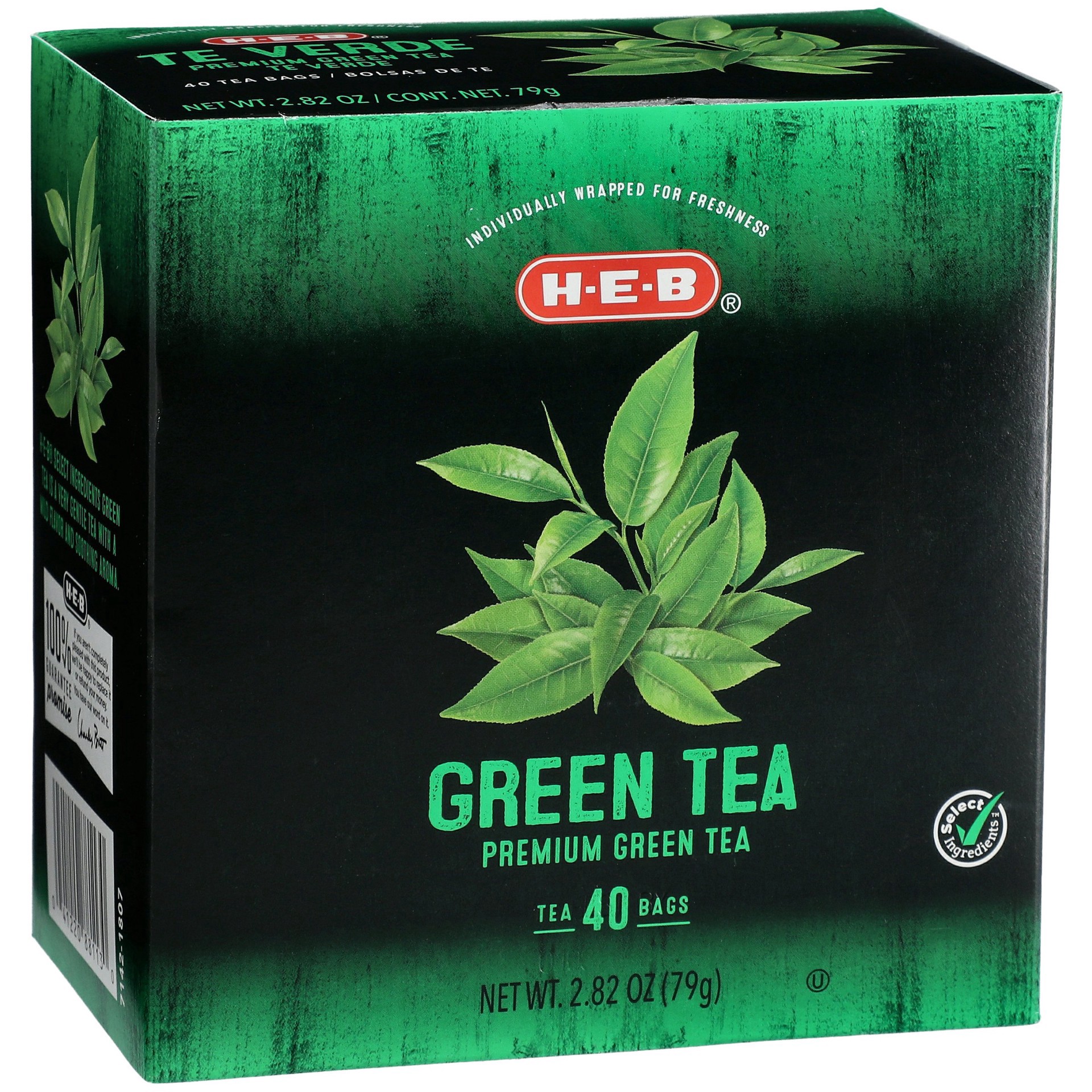 slide 1 of 1, H-E-B Premium Green Tea Bags - 40 ct, 40 ct