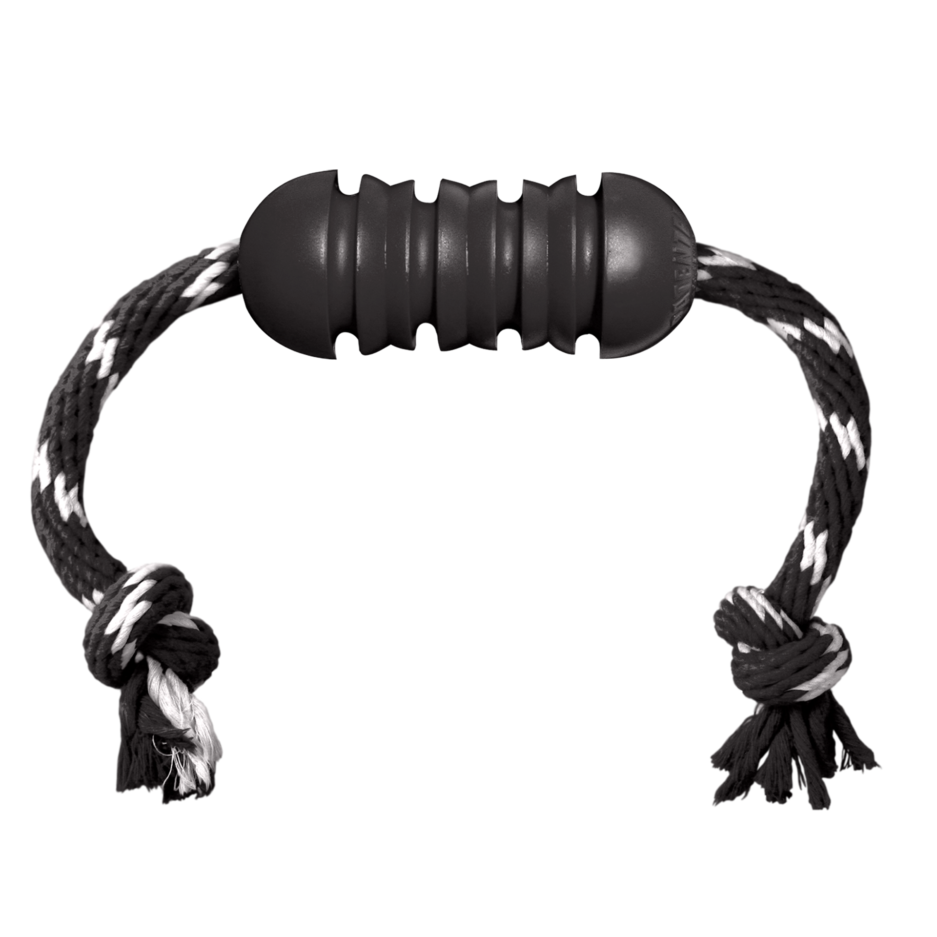 slide 1 of 4, KONG Extreme Black Dental w/Rope Dog Toy, MED