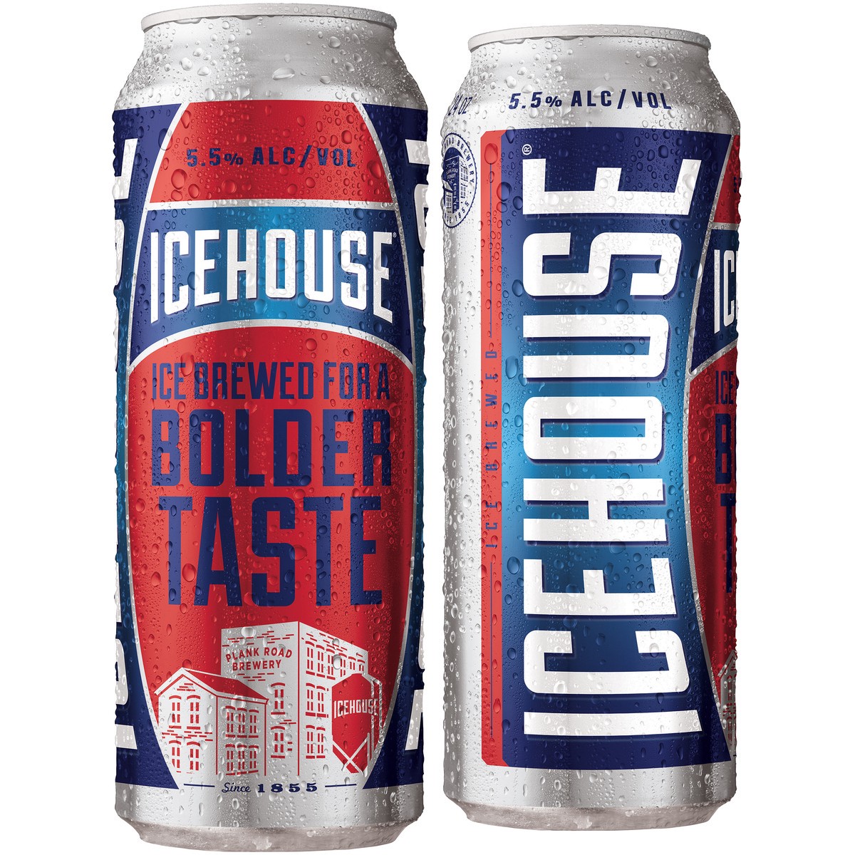 slide 1 of 3, Introduced in 1993 Icehouse is America's first domestically brewed ice beer. Icehouse is brewed below freezing resulting in the formation of actual ice crystals delivering our bold, never watered down taste. Icehouse is America's first domestically brewed, 24 fl oz
