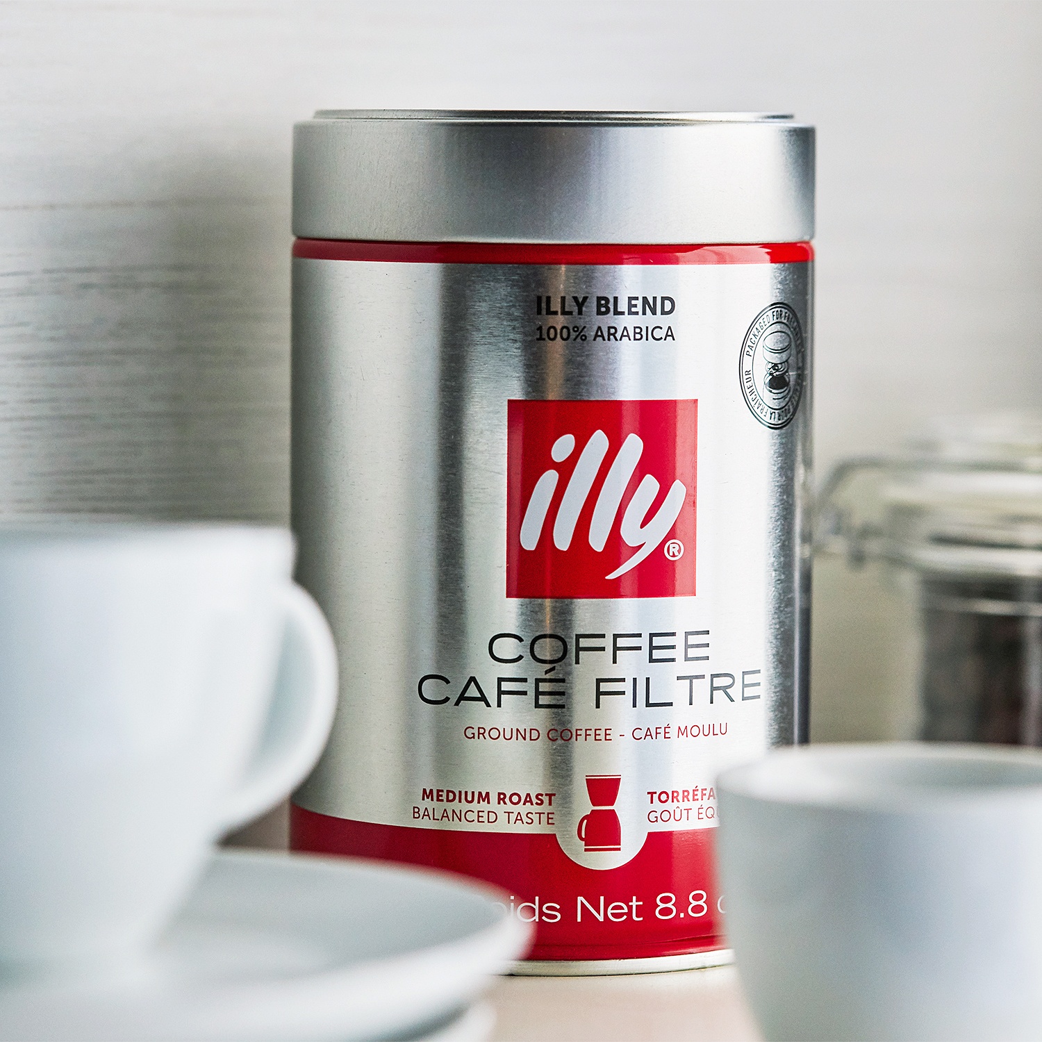 slide 1 of 1, illy Ground Coffee, Medium Roast, 1 ct